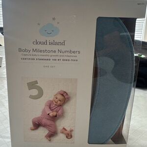 cloud island Multicolor Baby Milestone Numbers Set - Soft Pastel and Warm Tones